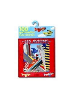 100 Gommettes Autocollantes : Les Avions