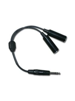 Adaptateur Double Jacks Femelle Aviation Vers Mono Jack Aviation Mâle