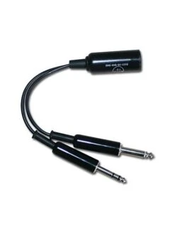 Adaptateur NATO UK Femelle Vers Double Jacks Mâle Aviation