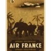 Affiche Air France « Afrique Occidentale - Afrique équatoriale » - 50 X 70 Cm
