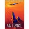 Affiche Air France « Afrique Occidentale Et équatoriale Française » - 50 X 70 Cm
