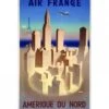 Affiche Air France « Amérique Du Nord » - 60 X 80 Cm -BOUTIQUE AERO affiche air france amerique du nord