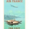 Heller Affiche Air France « Far East » - 50 X 70 Cm