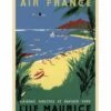 Affiche Air France « L'île Maurice » - 50 X 70 Cm -BOUTIQUE AERO affiche air france l ile maurice petit modele