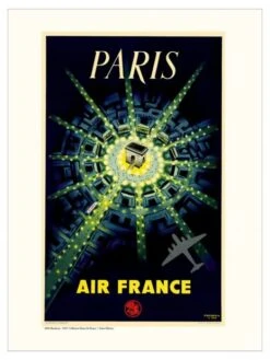 Affiche Air France « Paris Arc De Triomphe » - 70 X 100 Cm
