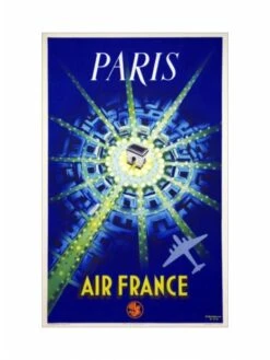 Affiche Air France « Paris - Arc De Triomphe » - 50 X 70 Cm