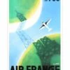 Affiche Air France « Paris- Londres En 1h.30 » - 63 X 100 Cm