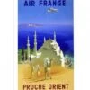 Affiche Air France « Proche Orient » - 50 X 70 Cm