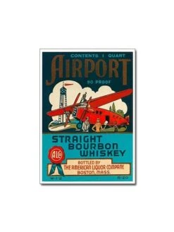 Affiche Airport Straight Bourbon Whiskey