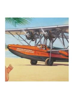 Affiche Catalina Island - Romain HUGAULT - 70 X 50 Cm -BOUTIQUE AERO affiche catalina islande romain hugault 70 x 50 cm 4