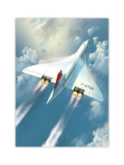 Affiche Concorde Par Romain HUGAULT - 50 X 70 Cm