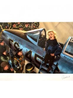 Affiche Marilyn - Signée - Romain HUGAULT - 70 X 50 Cm