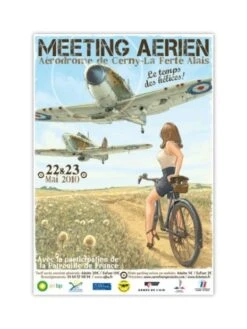 Affiche « Meeting La Ferté-Alais 2010 » - 50 X 70 Cm