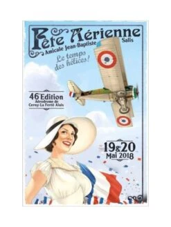 Affiche « Meeting La Ferté-Alais 2018 » - 50 X 70 Cm