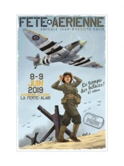 Affiche « Meeting La Ferté-Alais 2019 » - 50 X 70 Cm