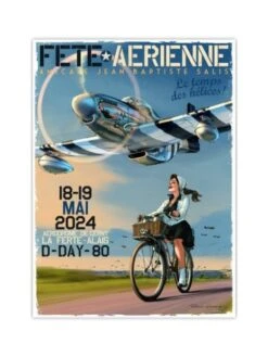 Affiche « Meeting La Ferté-Alais 2024 » - 50 X 70 Cm