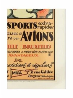 Affiche Air France « Messageries Aériennes » - 50 X 70 Cm -BOUTIQUE AERO affiche messageries aeriennes 1