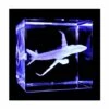 Bloc De Verre Airbus A320neo (50 X 50 X 50 Mm) -BOUTIQUE AERO bloc de verre airbus a320neo 50 x 50 x 50 mm