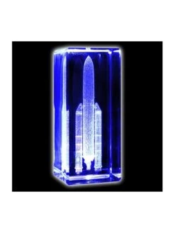 Bloc De Verre Ariane 5 (30 X 30 X 70 Mm)