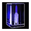 Bloc De Verre Ariane 5 (50 X 50 X 80 Mm)