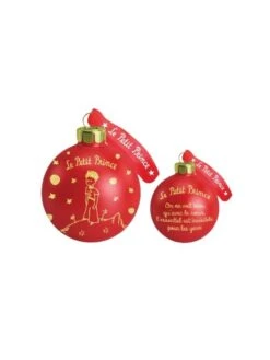 Boule En Verre Rouge Et Or Le Petit Prince