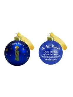 Boule En Verre Bleue Et Or Le Petit Prince