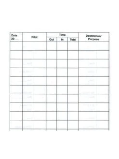 Carnet De Route ASA (Aircraft Flight Log) -BOUTIQUE AERO carnet de route asa aircraft flight log 1 2