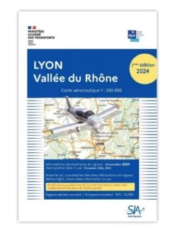 Carte SIA 2024 - 2e édition - 1/250 000e Lyon Vallée Du Rhône - Version PAPIER