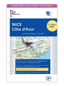 Carte SIA 2024 - 2e édition - 1/250 000e Nice Côte D'Azur - Version PLASTIFIÉE