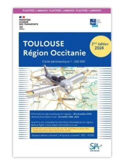 Carte SIA 2024 - 2e édition - 1/250 000e Toulouse Région Occitanie - Version PLASTIFIÉE