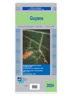 Carte SIA 2024 Vol à Vue 1/740 000e - Guyane