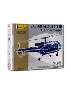 Heller Coffret Maquette à Monter Alouette 316B III Gendarmerie - 1/72e