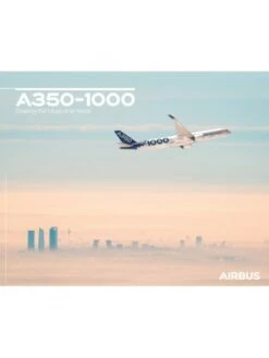 Poster Airbus « A350-1000 Vue En Vol » - 50 X 40 Cm
