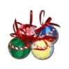 Décoration De Noël En Plastique - Lot De 4 Boules De Noël -BOUTIQUE AERO decoration de noel en plastique lot de 4 boules de noel