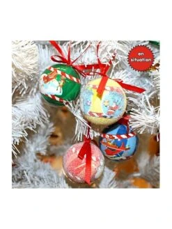 Décoration De Noël En Plastique - Lot De 4 Boules De Noël -BOUTIQUE AERO decoration de noel en plastique lot de 4 boules de noel 9
