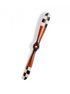 Hélice à Damier Noir Et Blanc - 120 Cm