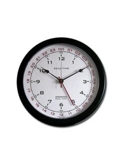 Horloge Murale Avec Heure UTC Trintec - Fond Blanc