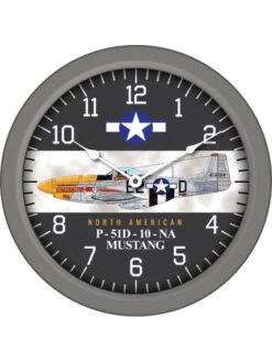 Horloge Murale Trintec P51D Mustang