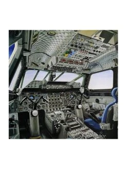 Illustration Concorde - Poste De Pilotage - 70 X 50 Cm -BOUTIQUE AERO illustration concorde poste de pilotage 70 x 50 cm 1