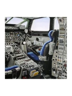 Illustration Concorde - Poste De Pilotage - 70 X 50 Cm -BOUTIQUE AERO illustration concorde poste de pilotage 70 x 50 cm 5