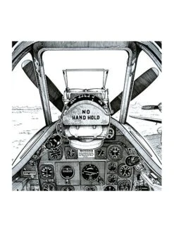 Illustration North American Mustang P51D - Tableau De Bord -BOUTIQUE AERO illustration north american mustang p51d tableau de bord 2