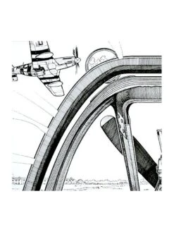 Illustration North American Mustang P51D - Tableau De Bord -BOUTIQUE AERO illustration north american mustang p51d tableau de bord 3