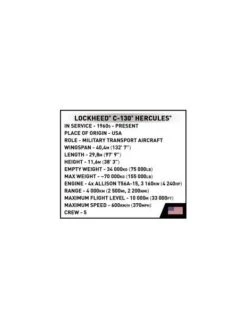 Lockheed C130E Hercules - COBI -BOUTIQUE AERO lockheed c 130e hercules cobi 10