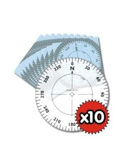 Lot De 10 Roses Des Vents Autocollantes