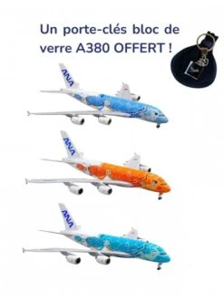 Lot De 3 Maquettes Métal Airbus A380 ANA - 1/500e
