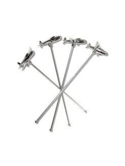 Lot De 4 Agitateurs à Cocktail - Forme Avion