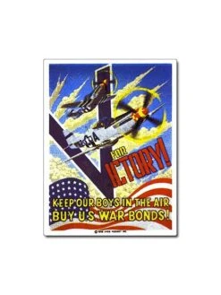 Magnet émaillé V For Victory