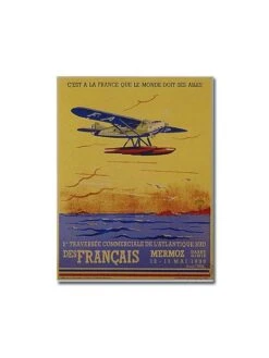 Magnet Métal 1ère Traversée Commerciale De L'Atlantique Sud Des Français