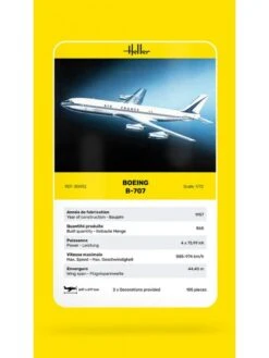 Heller Maquette à Monter Boeing B-707 - 1/72e -BOUTIQUE AERO maquette a monter boeing b 707 1 72e 2