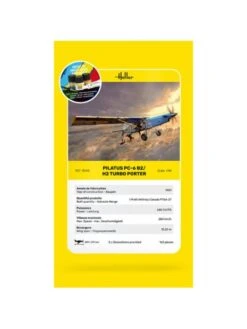 Heller Maquette à Monter Pilatus PC6 B2/H2 Turbo Porter - 1/48e -BOUTIQUE AERO maquette a monter pilatus pc 6 b2h2 turbo porter 148e 2